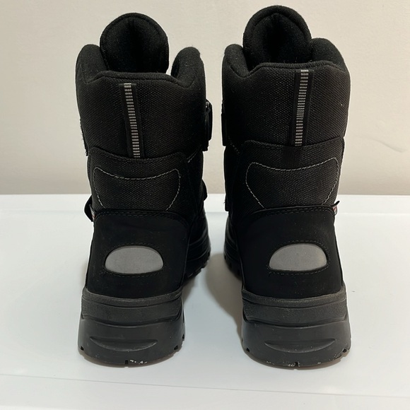 Attiba Black Tall Snow Boots Velcro Men’s 8 or Women’s 10 EU Size 43 Above Ankle - Picture 9 of 15